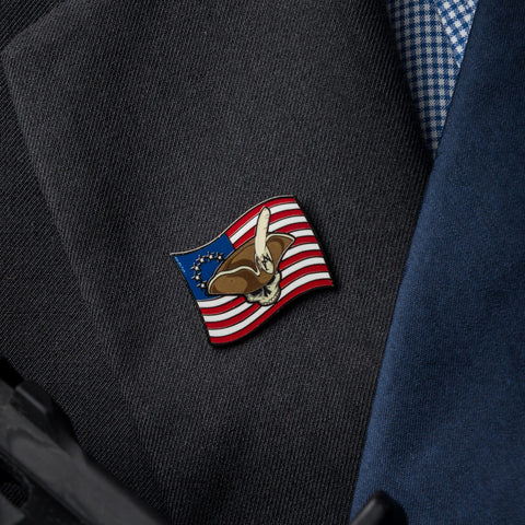 Dark Patriot Quill Pin